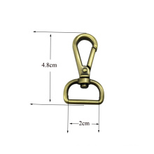 Hochwertiger Edelstahl Swivel Snap Hook (2 * 4.8cm)